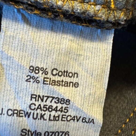 J.Crew Toothpick Jeans Size 29 Ankle Dark Wash - Picture 5 of 11